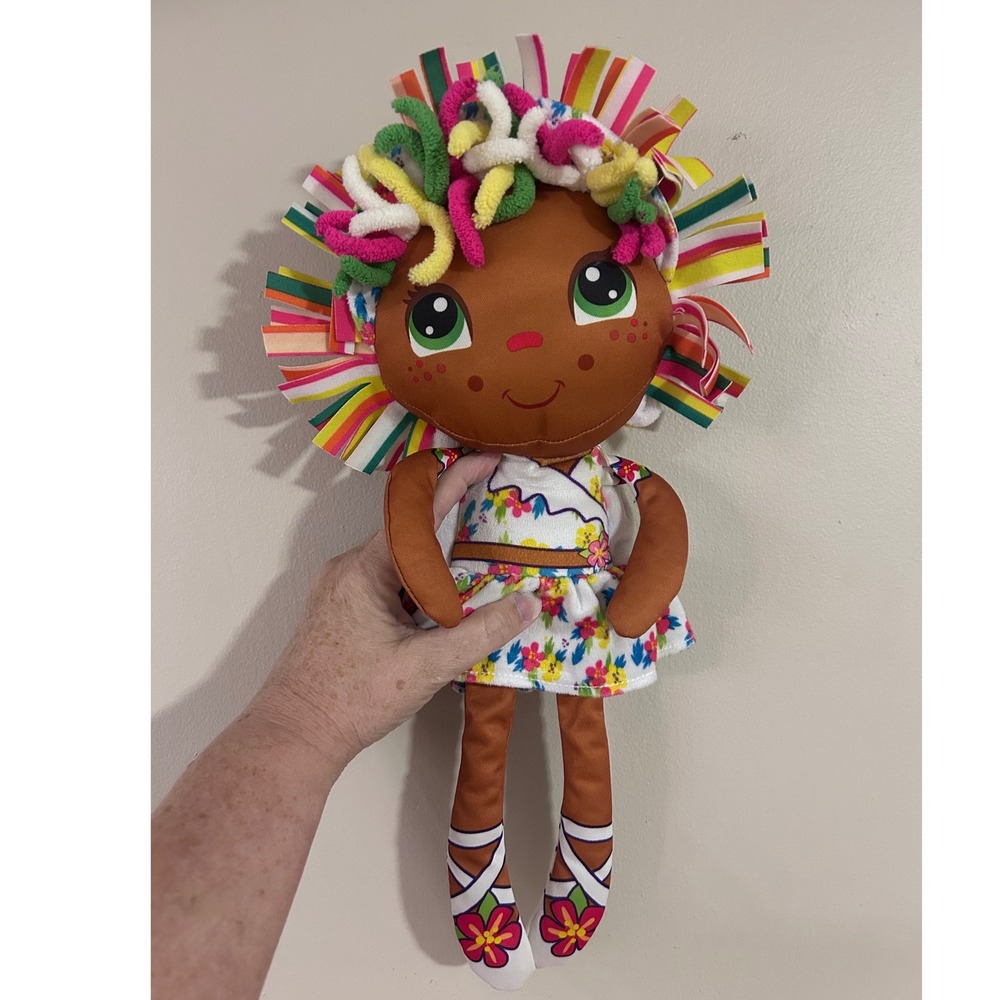 FlipZee Girls Roarie African American Plush Doll 2-in-1 Transforming Toy Floral